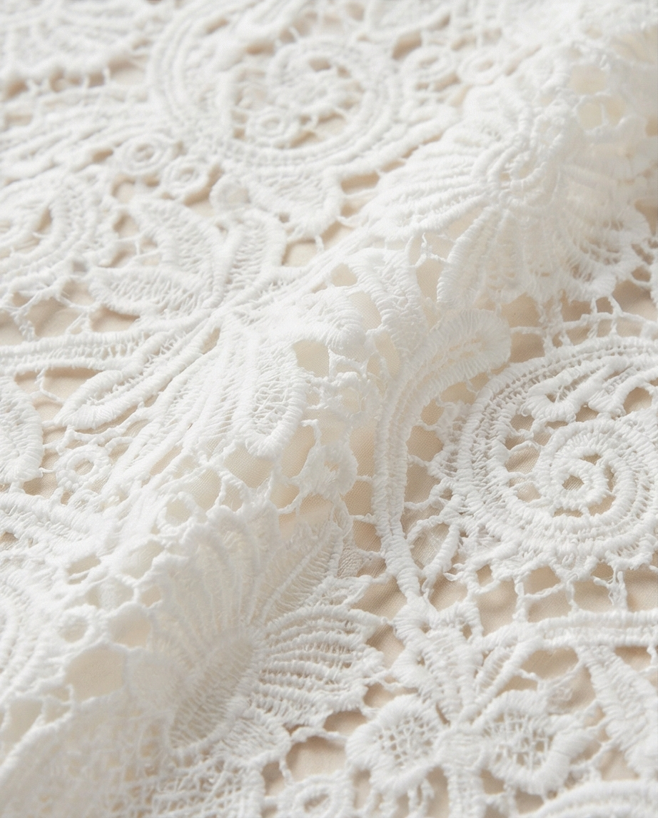 Crystal Lace Cropped Shirt