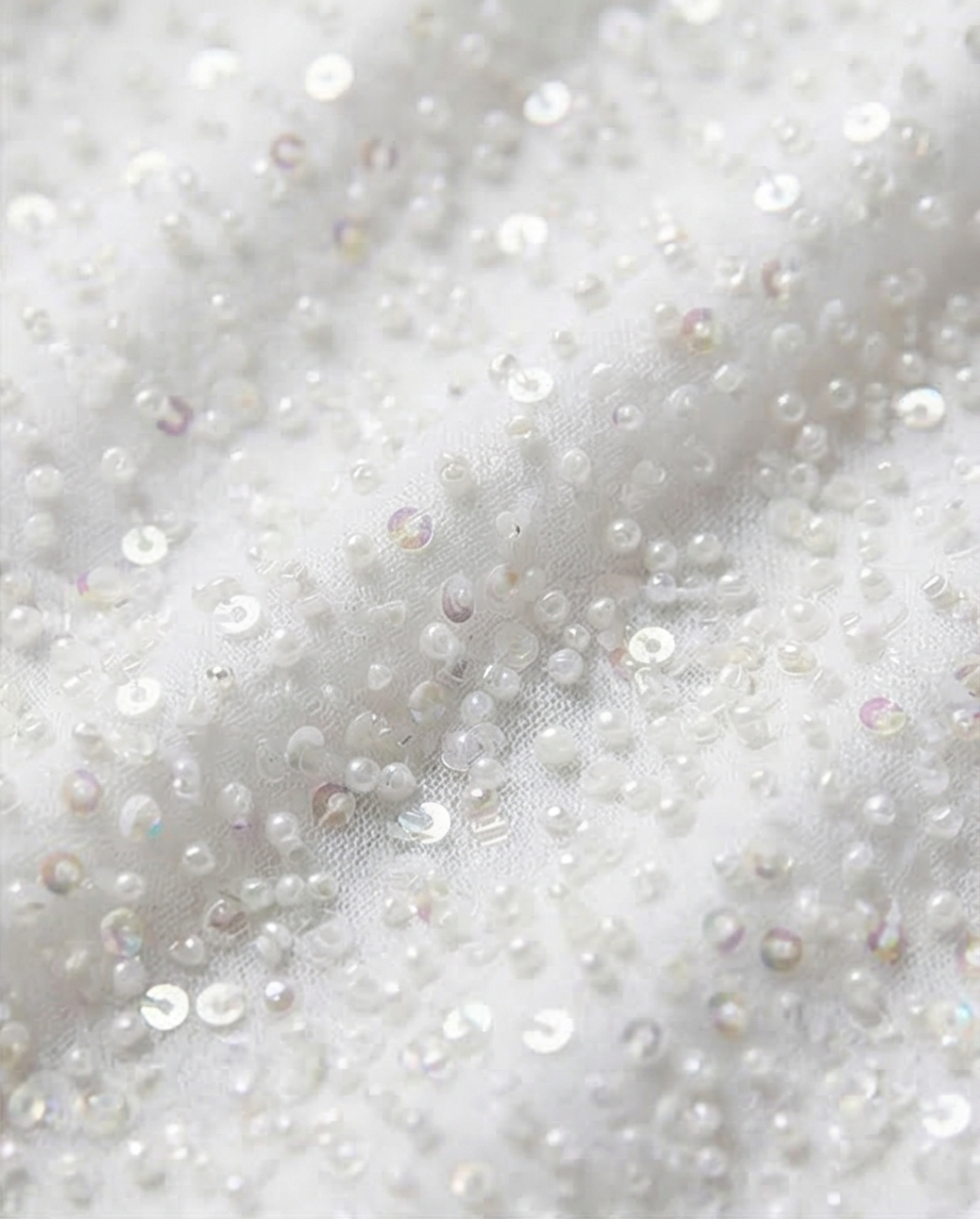 White Sparkle Halter Mini Dress