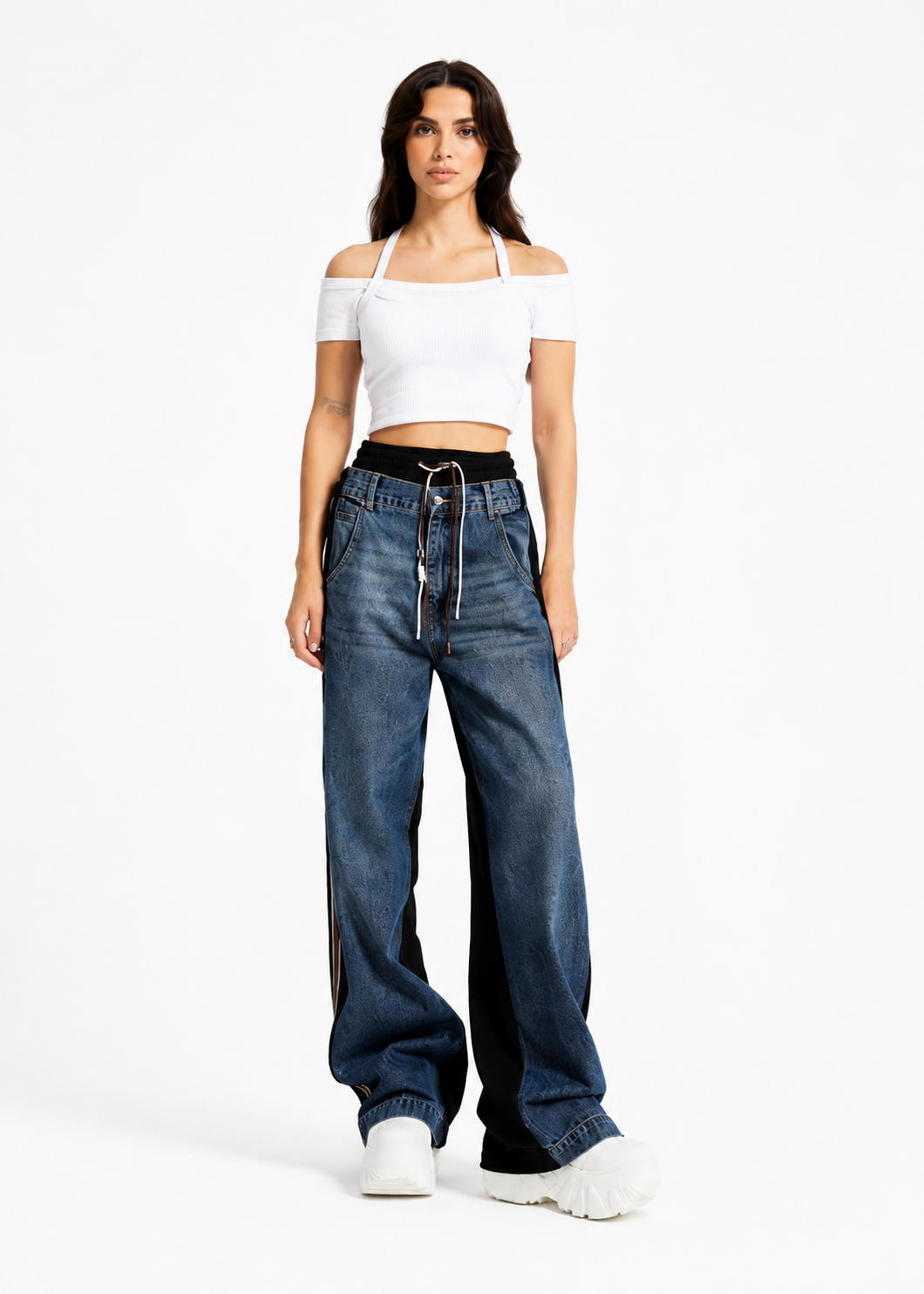 Denim Fusion Wide Leg Pants