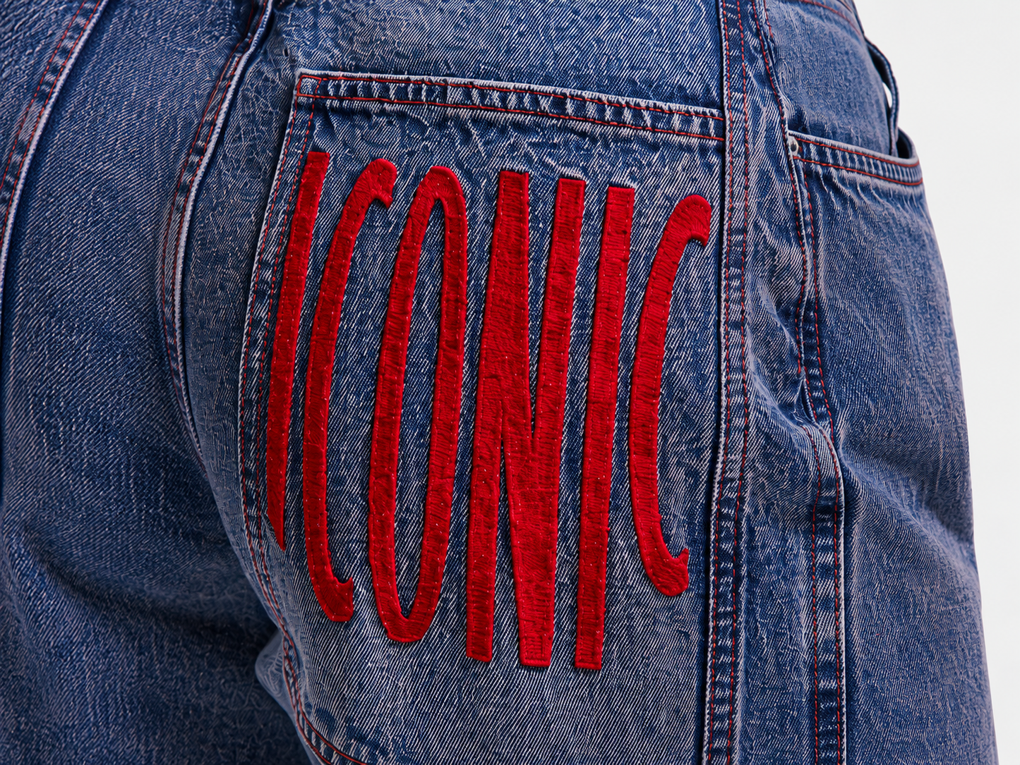 Iconic Wide Leg Statement Jeans