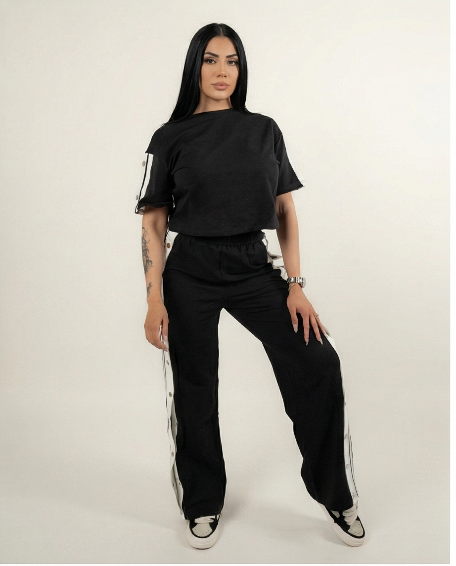 Midnight Contrast Snap Set