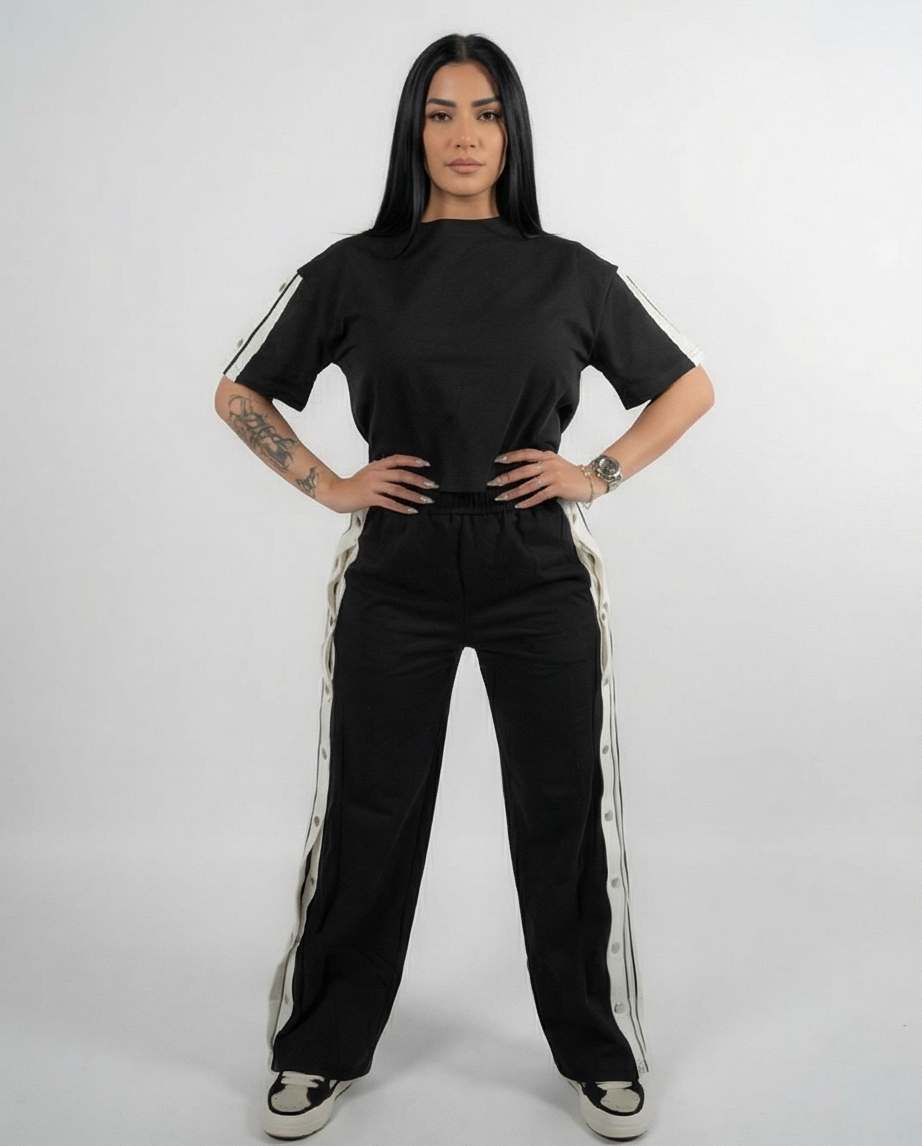 Midnight Contrast Snap Set