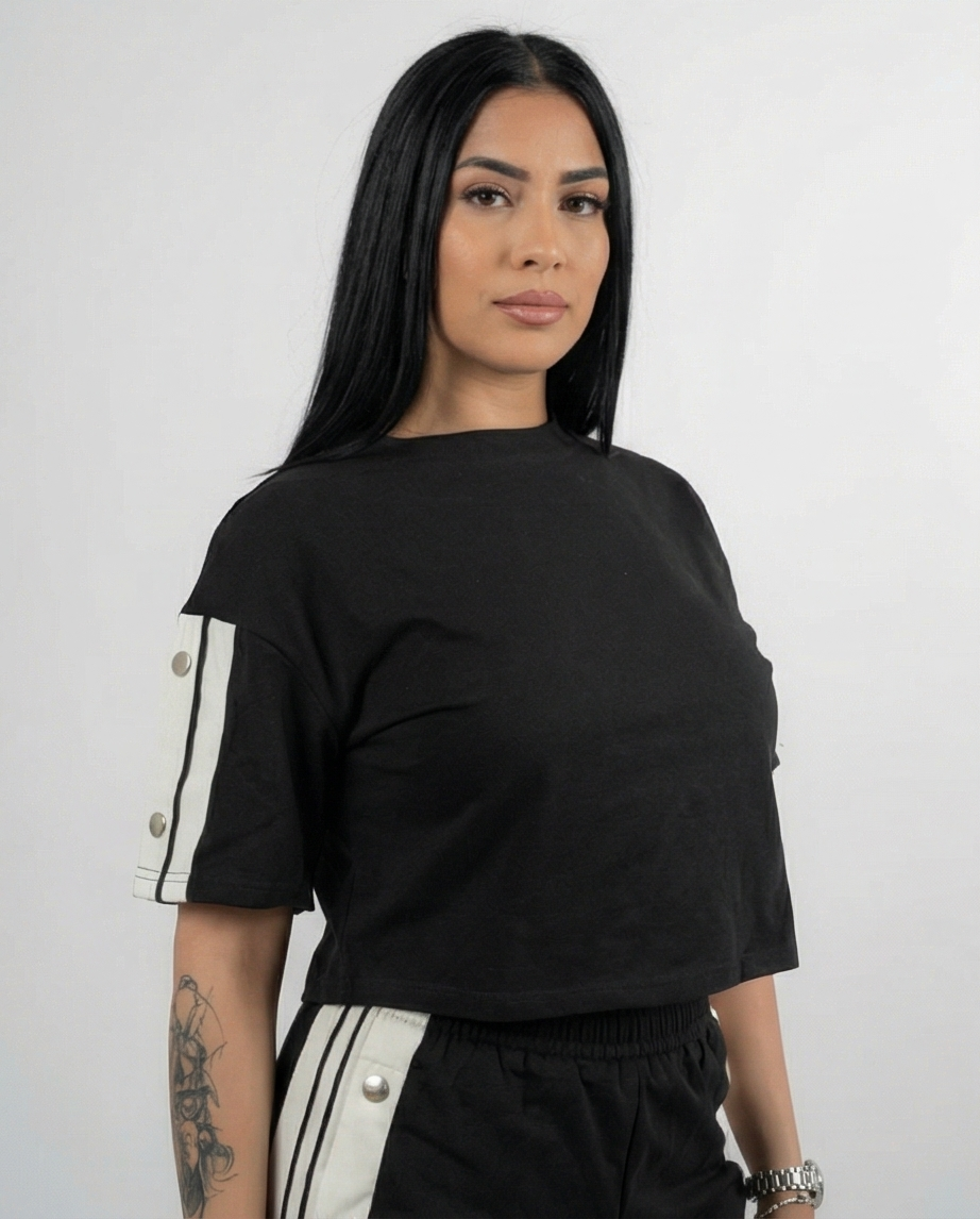 Midnight Contrast Snap Set