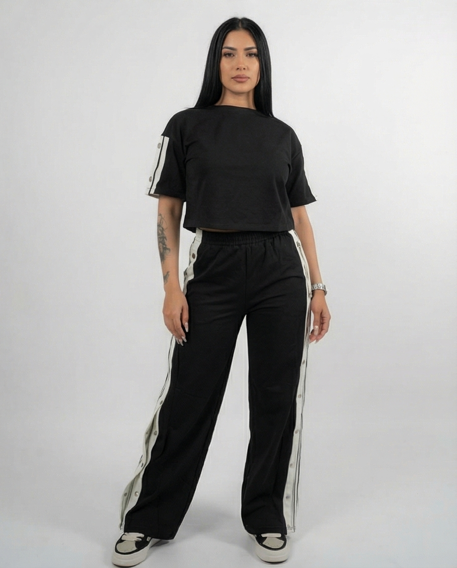 Midnight Contrast Snap Set