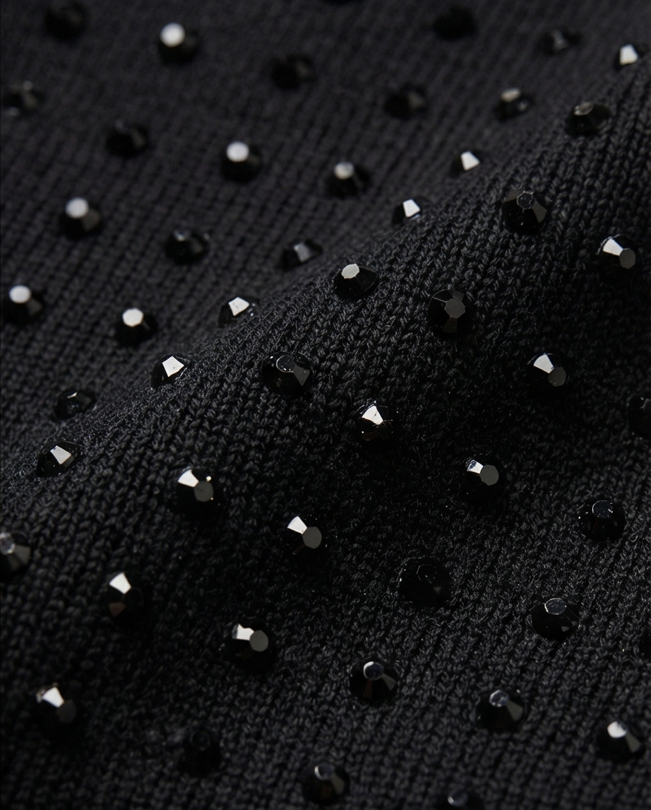 Crystal Sculpt Top - Black