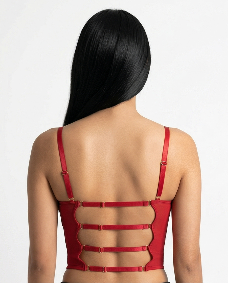 Strappy Open Back Sculpt Top