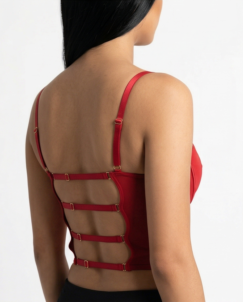 Strappy Open Back Sculpt Top
