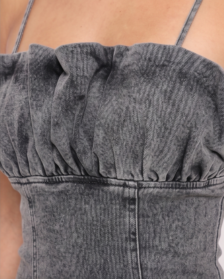 Midnight Muse Denim Mini Dress