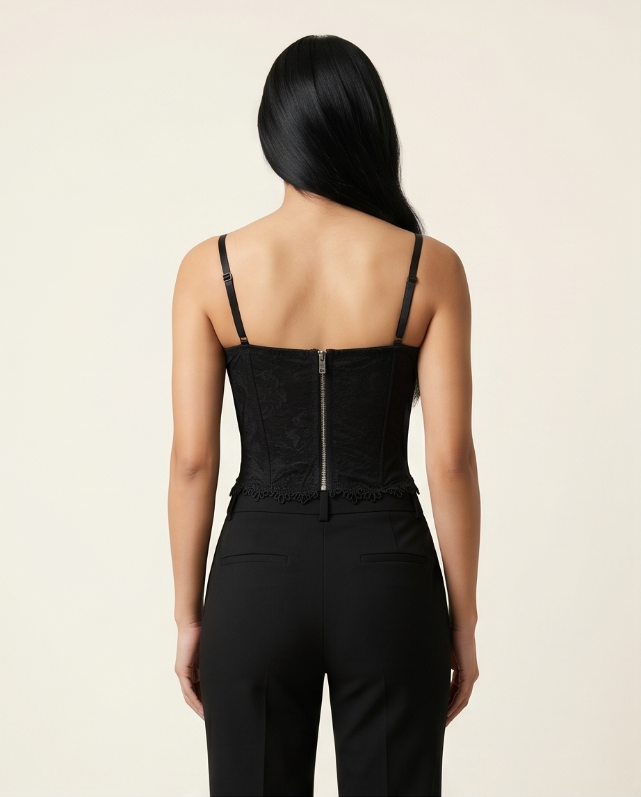 Midnight Lace Corset Top