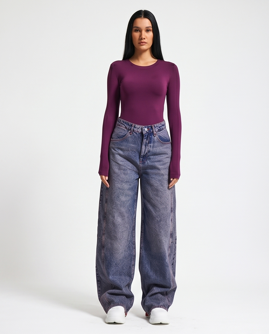 Iconic Wide Leg Statement Jeans
