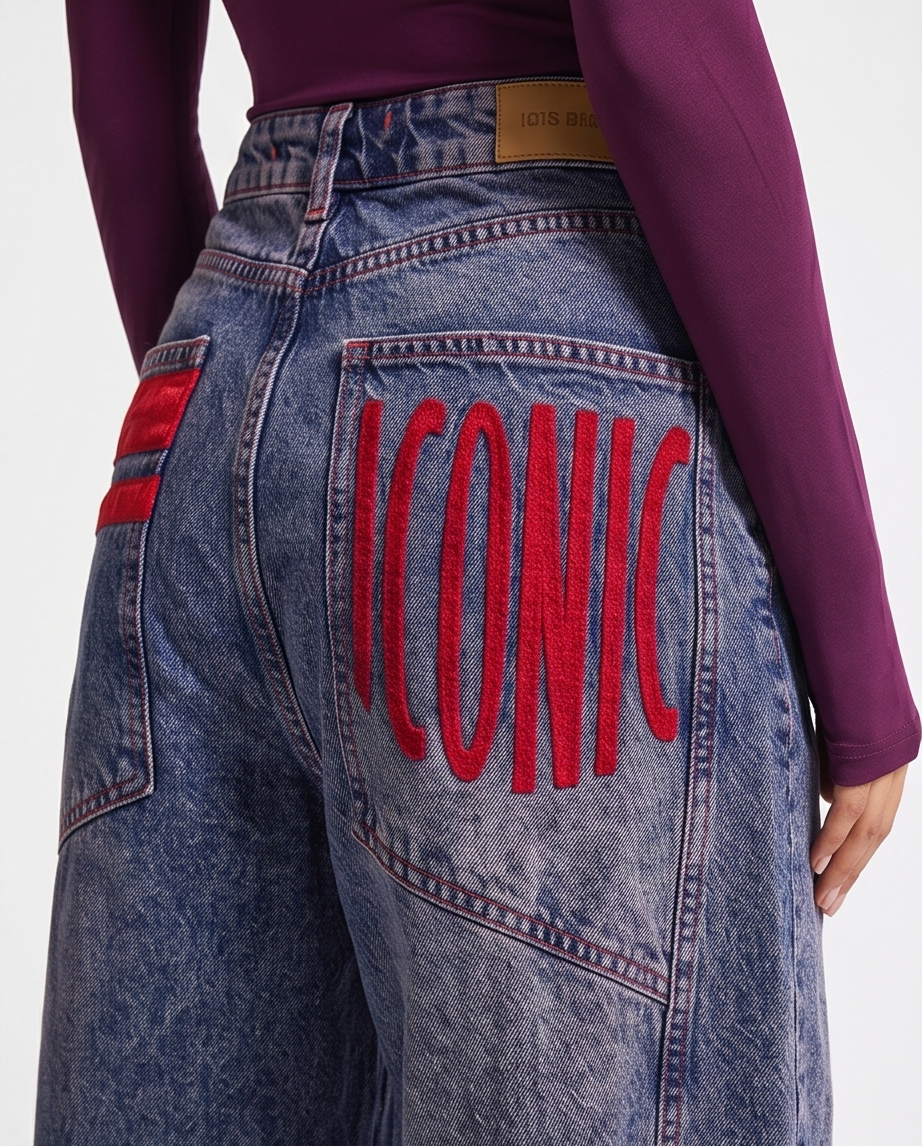 Iconic Wide Leg Statement Jeans